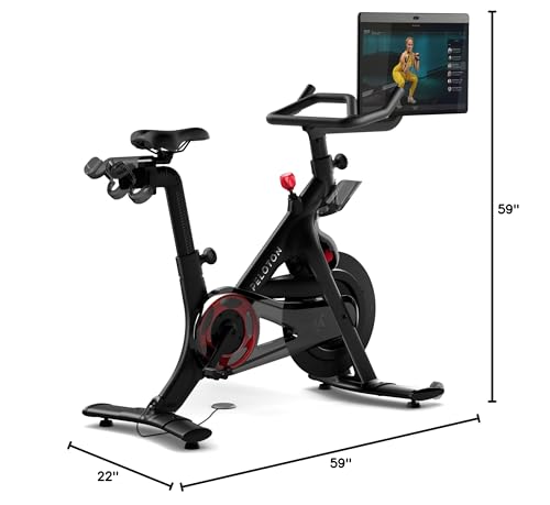 Original Peloton Bike | Indoor Stationary Exercise Bike with Immersive 22" HD Touchscreen (Updated Seat Post)