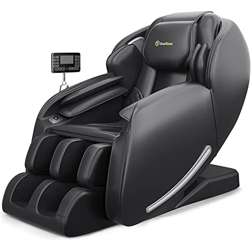 Relax Massage Chair, Full Body Zero Gravity SL-Track Shiatsu Massage Recliner Chair with Heat Body Scan Bluetooth Foot Roller, Favor-06 Blue