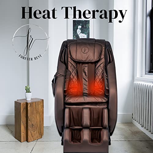 FOREVER REST Our top Performer 2023 FR-6KSL Full Body Massage Chair, SL-Track, 3-Step Stretch, Zero Gravity, Heat, Speakers, Air Massage, Rolling Foot Massage, LCD Remote, Space Saver