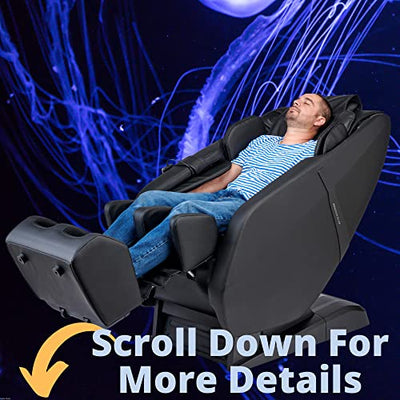 FOREVER REST Our top Performer 2023 FR-6KSL Full Body Massage Chair, SL-Track, 3-Step Stretch, Zero Gravity, Heat, Speakers, Air Massage, Rolling Foot Massage, LCD Remote, Space Saver