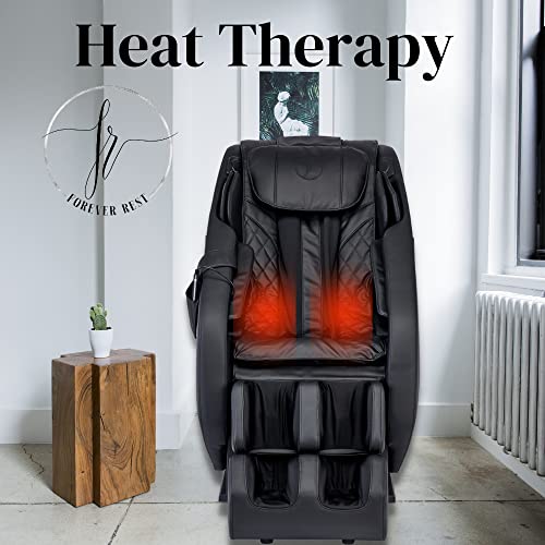 FOREVER REST Our top Performer 2023 FR-6KSL Full Body Massage Chair, SL-Track, 3-Step Stretch, Zero Gravity, Heat, Speakers, Air Massage, Rolling Foot Massage, LCD Remote, Space Saver