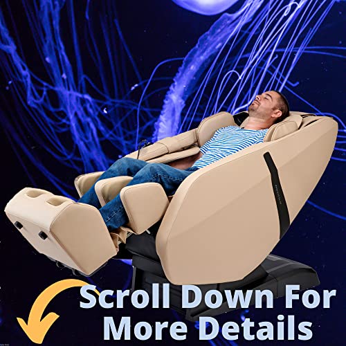 FOREVER REST Our top Performer 2023 FR-6KSL Full Body Massage Chair, SL-Track, 3-Step Stretch, Zero Gravity, Heat, Speakers, Air Massage, Rolling Foot Massage, LCD Remote, Space Saver