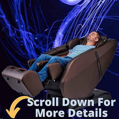 FOREVER REST Our top Performer 2023 FR-6KSL Full Body Massage Chair, SL-Track, 3-Step Stretch, Zero Gravity, Heat, Speakers, Air Massage, Rolling Foot Massage, LCD Remote, Space Saver