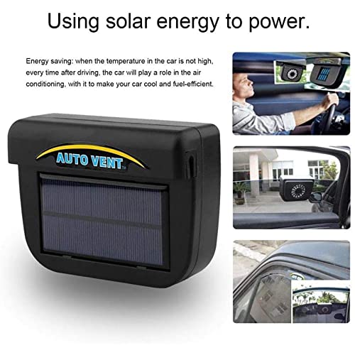 Solar Power Car Auto Air Vent Cool Fan Cooler Ventilation System Fan Exhaust