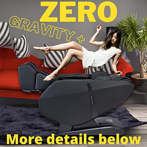 FOREVER REST Our top Performer 2023 FR-6KSL Full Body Massage Chair, SL-Track, 3-Step Stretch, Zero Gravity, Heat, Speakers, Air Massage, Rolling Foot Massage, LCD Remote, Space Saver